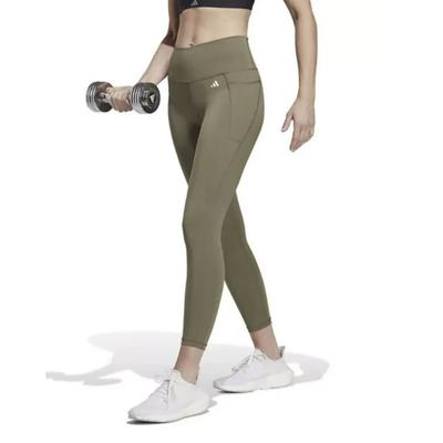 Adidas Pants & Jumpsuits | Adidas Womens Tight Fit 7/8 High Rise Waisted Leggings With Stash Pocket Xs | Color: Green | Size: Xs