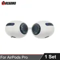 Aocarmo Per AirPods Pro A2190 A2084 A2083 Custodia superiore con riduzione del rumore Microfono Mic Sensore di luce Cavo flessibile con rete