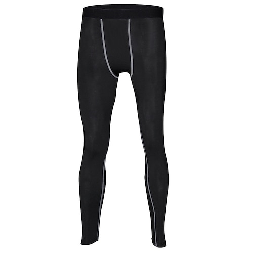 Herren Laufhose Lang Tights Running Kompressionsstrumpfhosen Patchwork Basisschicht Innen Outdoor Sport Outdoor Sommer Frühling Herbst Spandex Schnelltrocknend Weich Kompression Schweißableitend Image