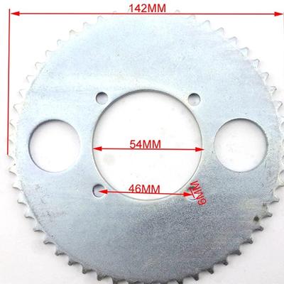 Fishmotor 54T T8F Rear Chain Sprocket For 47Cc 49Cc Pocket Bike Scooter Atv Goped Mini Motorcycle