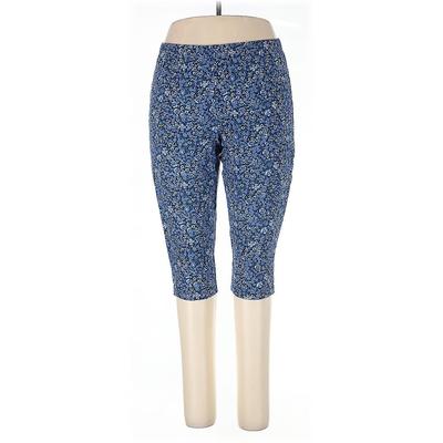 Basic Editions Active Pants - Mid/Reg Rise: Blue Activewear - Women's Size X-Large