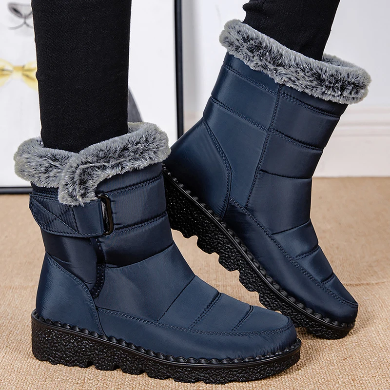 Frauen Stiefel Schnee Casual Schuhe Frauen Plattform Damen Schuhe Mode Mid frauen Hohe Stiefel Neue Winter Mädchen Stiefel botas Mujer