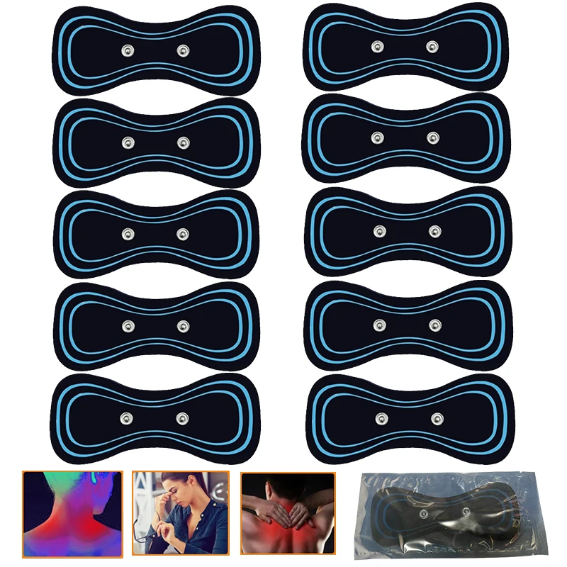 Ersatzpflaster, intelligentes Zervikalmassagegel für Mini-Hals, Schulter, Rücken, Amr, Beinmassagegerät, Schmerzlinderung, Ersatzaufkleber