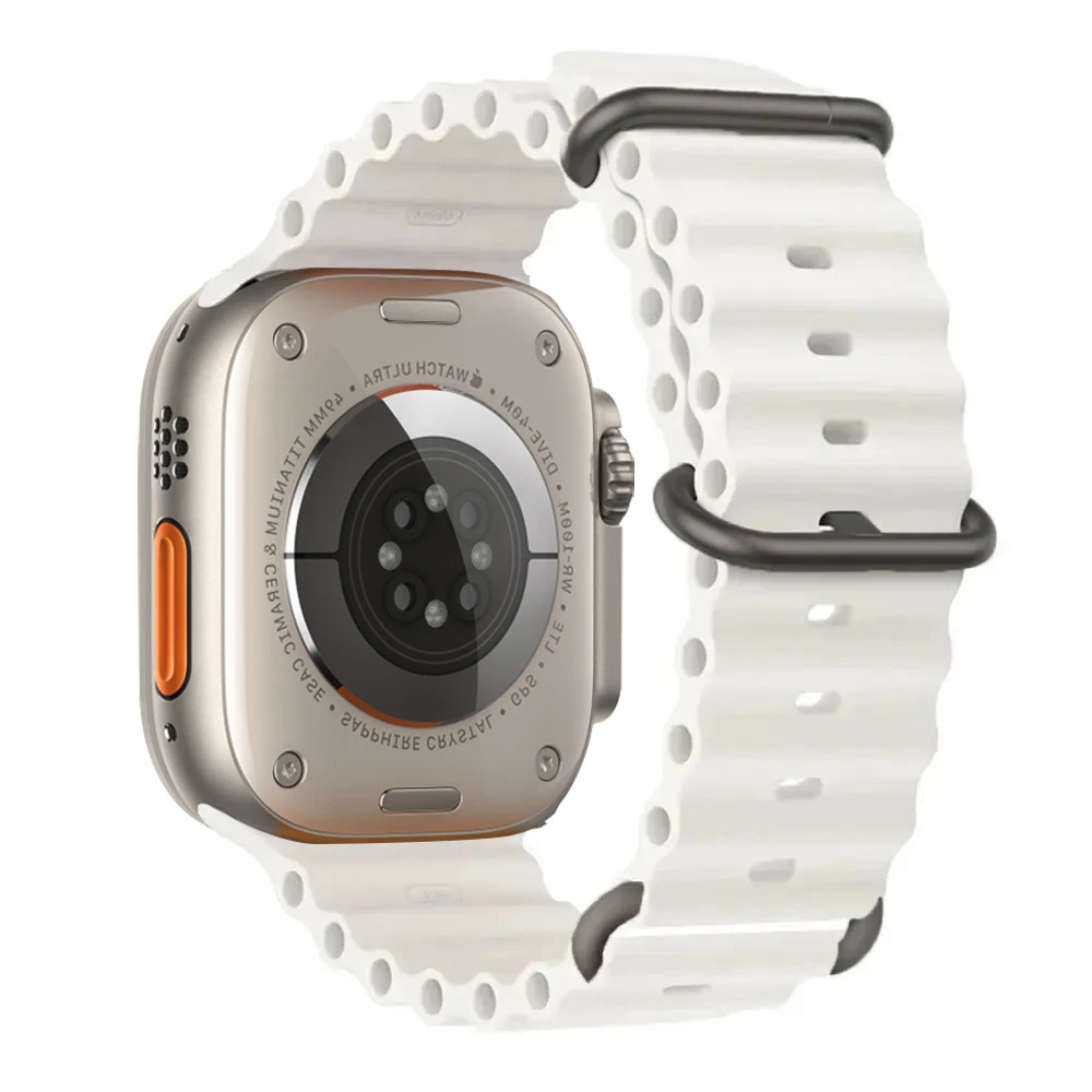 Ocean Straps für Apple Watch Band 44 mm 40 mm 45 mm 41 mm 49 mm 42 mm Silikon-Correa-Armband iWatch-Serie 7 6 5 3 SE 8 Ultra 2 9 10 Image