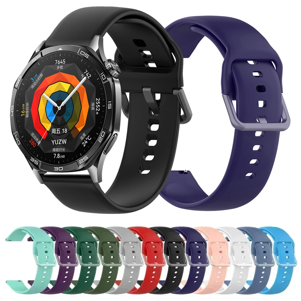 20 22mm Armband Für Huawei Uhr GT 5 Pro 46mm GT2 3 Pro Straps GT 5 4 3 2 Armband Silikon Smart Uhr Männer Frauen Band Armband Image