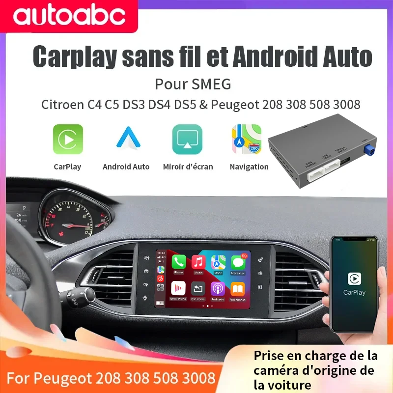 Drahtloses Carplay-Android-Automodul für Peugeot Citroën SMEG MRN Picasso C4 C5 C6 DS4 DS3 308 508 208 3008 Spiegelverbindung Image