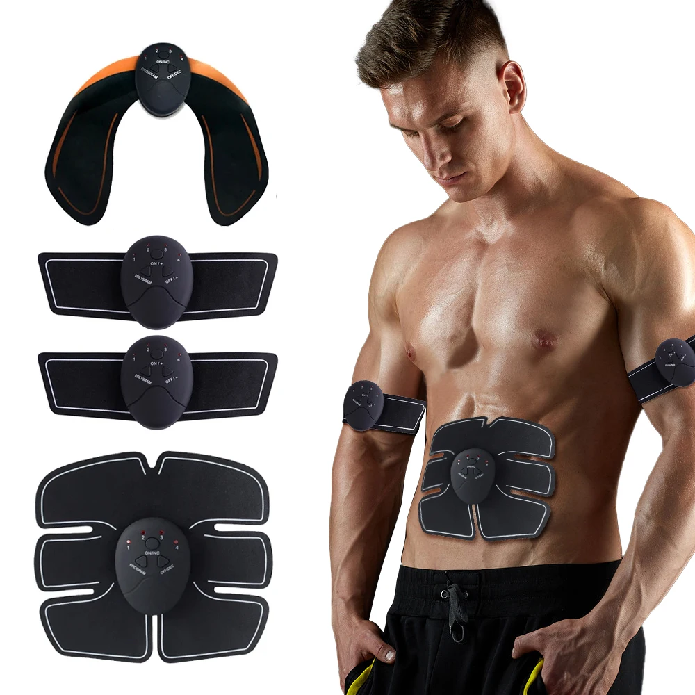 Ems Muskels timulator Trainer Smart Fitness Bauch Hüften Training elektrische Gewichts verlust Aufkleber Körper abnehmen abs Pad drahtlos Image