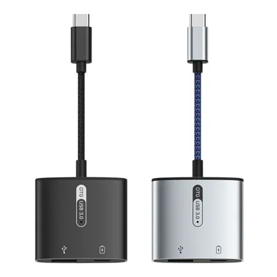 PD 60W Dual Typ-C Splitter 2 in 1 Ladegerät Adapter Adapter für Mobile Maus Drop Shipping Image