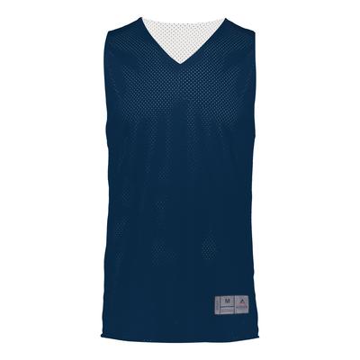 Augusta Sportswear 162 Youth Tricot Mesh Reversible 2.0 Jersey in Navy Blue/White size Medium | Polyester