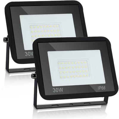 Randaco - swanew 2X led Fluter Flutlicht Strahler 30W Scheinwerfer Baustrahler Außen Lampe IP65 Image