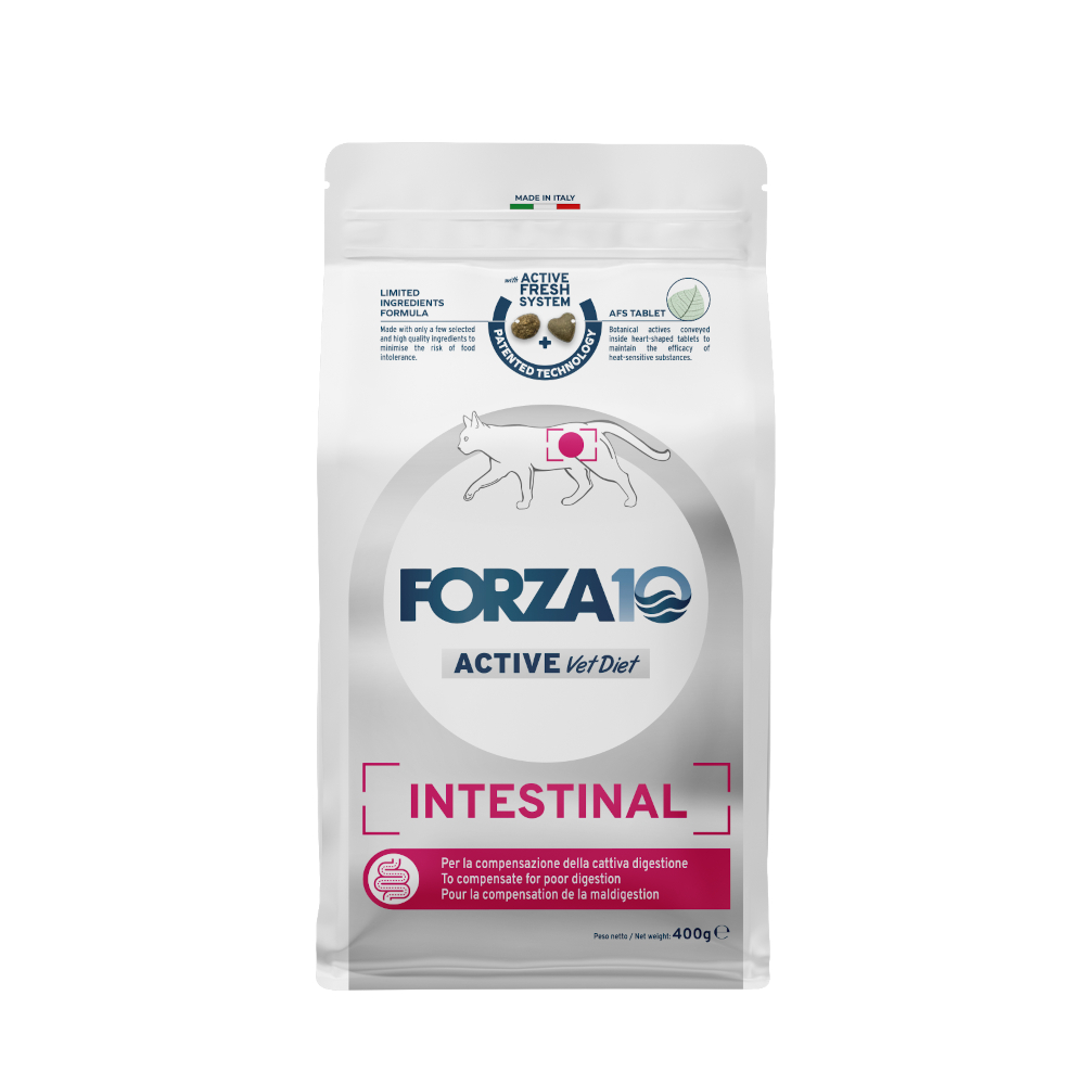 Forza10 Active Line Intestinal Pesce Crocchette gatto - 4,8 kg (12 x 400 g)