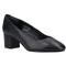 Hush Puppies Anna Wide Leather WoMens Black Heels - Size UK 4 | Hush Puppies Sale | Discount Designer Brands