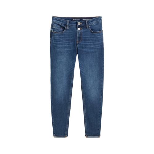 TOM TAILOR Damen Boyfriend Jeans, blau, Uni, Gr. 34/32