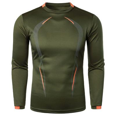 Men's Compression Shirt Athletic Shirt Gym Shirt Fitness Shirt Padded Compression Shirt Long Sleeve Tee Tshirt Casual Athleisure Breathable Quick Dry Soft Gym Workout Running Walking Sportswear