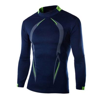 Men's Compression Shirt Athletic Shirt Gym Shirt Fitness Shirt Padded Compression Shirt Long Sleeve Tee Tshirt Casual Athleisure Breathable Quick Dry Soft Gym Workout Running Walking Sportswear