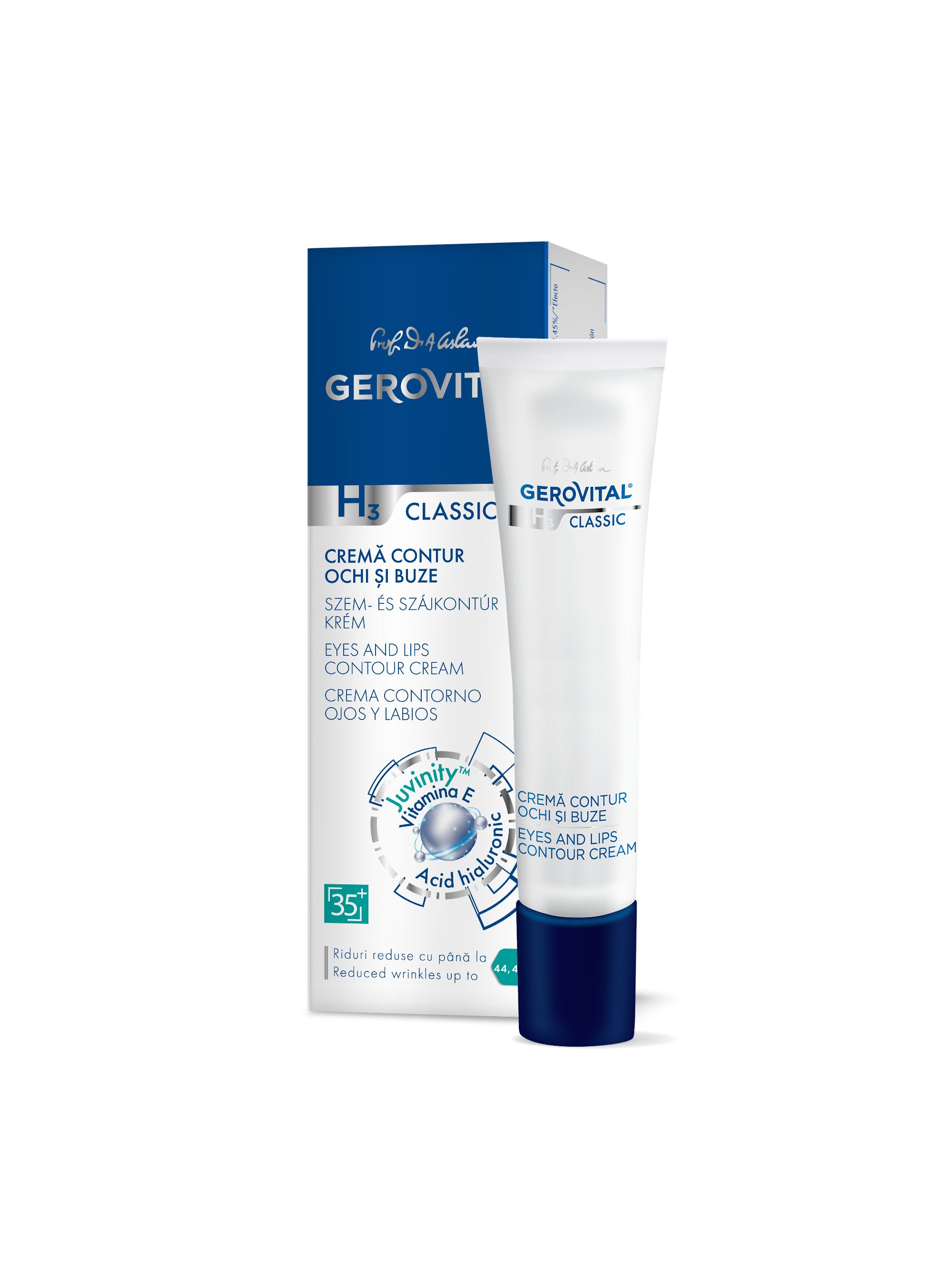Gerovital Classic Crema Contorno Occhi e Labbra Anti-Age, Antirughe 15