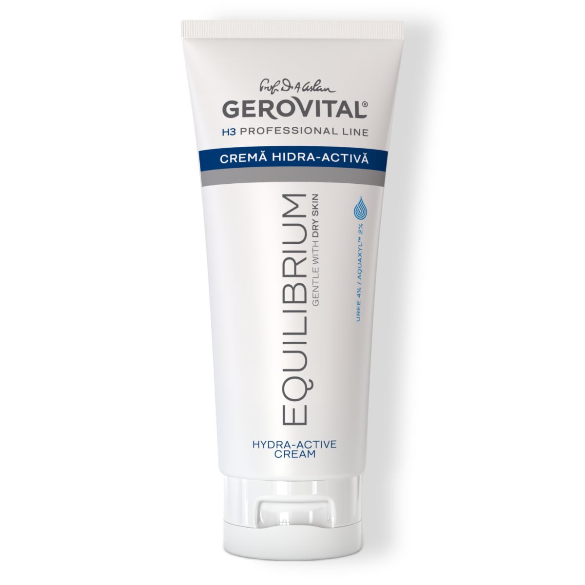 Gerovital H3 Equilibrium Crema Idratante con Urea 4% per Pelle Secca,