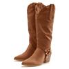 Stiefelette LASCANA, Damen, Gr. 40, braun (camelfarben), Obermaterial: 100% Lederimitat. Futter: 100% Textilmaterial. Decksohle: 100% Lederimitat. Laufsohle: 100% Synthetik, unifarben, modisch, Schuhe, Cowboy Stiefel,Slouchy Boots mit abnehmbarem...