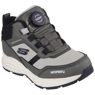 Winterboots SKECHERS "ADVENTURE BLITZ - ARCTIC BRISK", Kinder, Gr. 33, grün (oliv schwarz), Lederimitat, Textil, sportlich, Schuhe, Winterschuh, Boots, Sneaker mit wasserabweisender TEX-Membrane Image