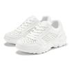 Sneaker LASCANA, Damen, Gr. 43, weiß, Obermaterial: 100% Lederimitat. Futter: 100% Textilmaterial. Decksohle: 100% Textilmaterial. Laufsohle: 100% Synthetik, unifarben, casual, Schuhe, Freizeitschuh, Halbschuh mit kleinen Cut-Outs und Chunky Sohle...