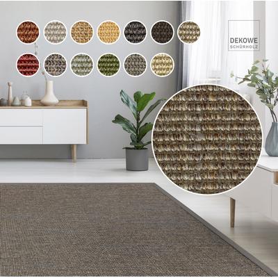 Sisalteppich DEKOWE "Mara S2 mit Bordüre", grau (smoke), B:240cm H:5mm L:340cm, Sisal, Teppiche, Flachgewebe, Material: 100% Sisal, Wohnzimmer, Kundenliebling Image