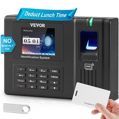 Time Clock, Employee Attendance Machine with Fingerprint, and PIN Punching in One for Employees Small Business