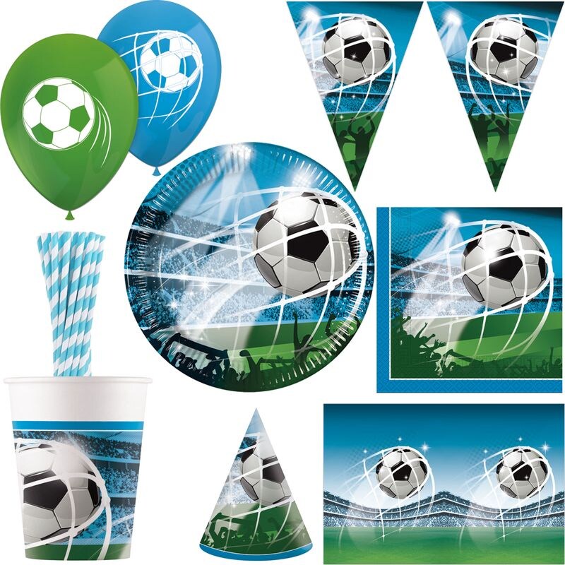 Fussball Fans Partyset zur Fußball Weltmeisterschaft Fußballparty Geburtstag Deko Image