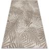 Rugsx - tapis en corde sizal floorlux 20504 feuilles szampański / gris foncé jungle beige 60x110 cm