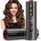 TEMU Yb100 Hair Curler Cordless Automatic Curling Tongs With 5200mah Rechargeable Battery Heat Isolating Chamber Lcd Display 5 Kinds Of Temperature Control & Timer Settings Gray