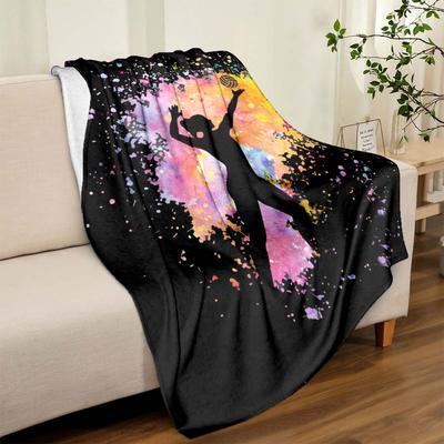 TEMU Volleyball Blanket For Women - , Polyester Nap Blanket For Sofa, Bed, Office Chair, & Camping