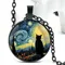 Van Gogh Cat Art Painting accessorio moda cupola di vetro collane con ciondolo donna uomo accessori