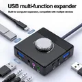 Scheda Audio esterna USB Jack da 3.5mm Volume senza Driver regolabile Tablet Computer microfono telefono adattatore Audio Stereo esterno