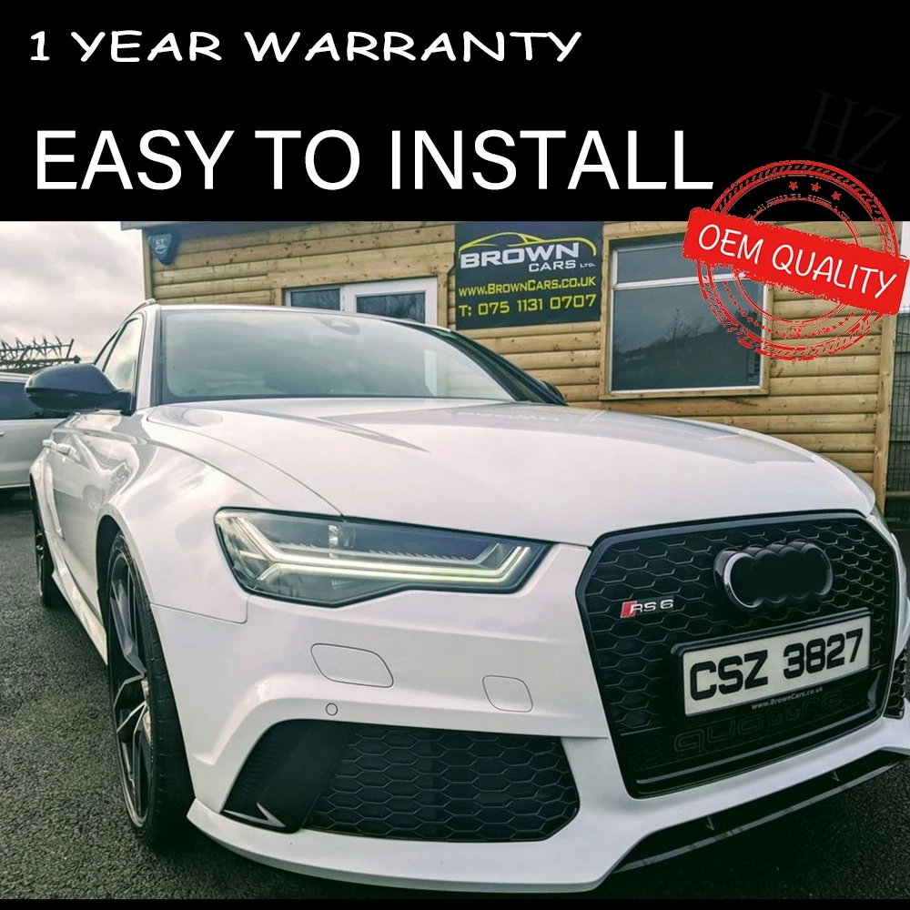 Faro anteriore per AUDI A6 2012-2018 C7 12V Car muslimex DRL Hella Xenon Lens Hella Hid H7 LED A6 L accessori Auto per Auto