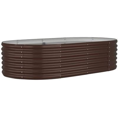 Vidaxl - Hochbeet Pulverbeschichteter Stahl 152x80x36 cm Braun Image