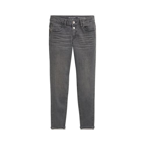 TOM TAILOR Damen Boyfriend Jeans, grau, Uni, Gr. 32/32