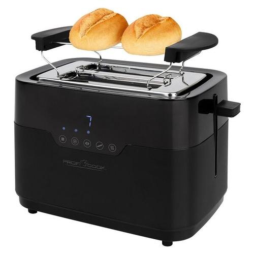 Toaster »PC-TA 1244« 920 W schwarz, CLATRONIC