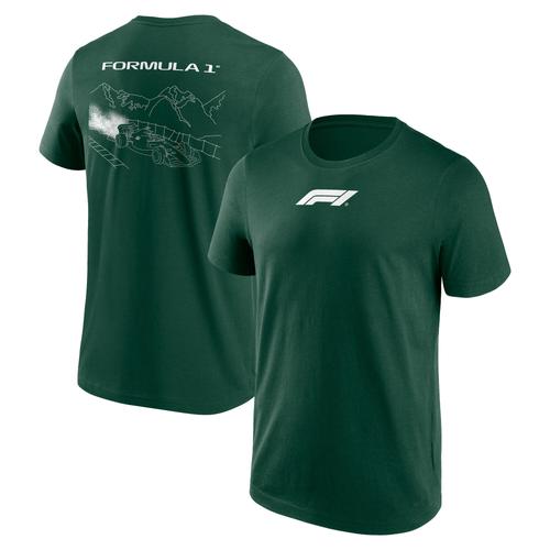 Formel 1 Ski-Grafik-T-Shirt – Grün