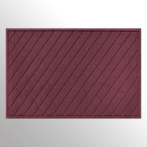 Abalynn Argyle Extra Large Mat 70 x 45, 70 x 45, Burgundy