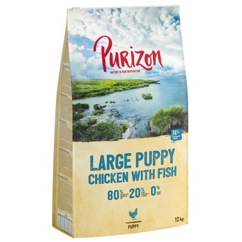 10 € Rabatt! 12 kg Purizon - Large Puppy Huhn mit Fisch