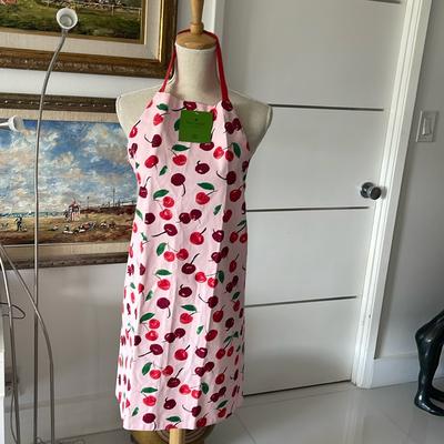 Kate Spade Kitchen | Kate Spade Pink/Red/Green "Cherries" Kitchen Apron | Color: Pink/Red | Size: Os