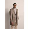 Kurzmantel BUGATTI, Herren, Gr. 50, beige, 60% Wolle, 35% Polyester, 5% sonstige Faser, unifarben, elegant, slim fit, Langarm gerader Abschluss, Mäntel, mit Reverskragen