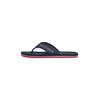 Zehentrenner TOMMY HILFIGER "COMFORT HILFIGER BEACH SANDAL", Herren, Gr. 42, blau (dunkelblau), Textil, sportlich, Schuhe, Badeschuh, Schlupfschuh mit Logoschriftzug