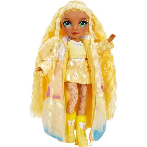 Anziehpuppe RAINBOW HIGH ""Winter Wonderland Doll - Sunny (Yellow)"" Puppen gelb Kinder