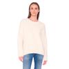 Strickpullover LE TEMPS DES CERISES "Daisy", Damen, Gr. M, weiß, 100% Polyester, unifarben, casual, normal, Rundhals, Langarm, Pullover, mit modischen Knöpfen
