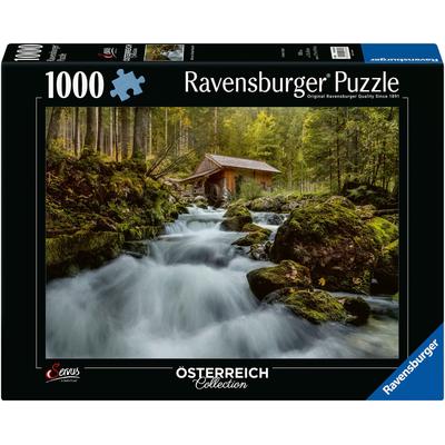 Puzzle RAVENSBURGER "Mühle am Gollinger Wasserfall" Puzzles bunt Kinder Made in Germany; FSC - schützt Wald weltweit