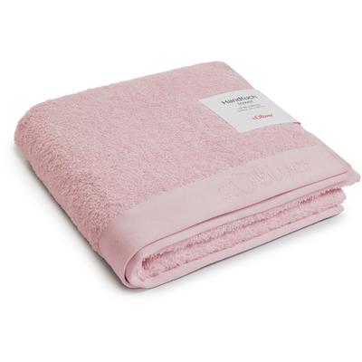 Handtuch S.OLIVER "s. Oliver Handtuch", rosa (rose), B:50cm L:100cm, Walkfrottier, Baumwolle, Handtücher (Packung), besonders weich und saugfähig Image