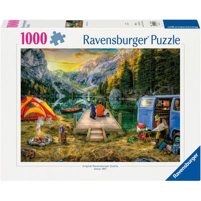 Puzzle RAVENSBURGER "Campingurlaub" Puzzles bunt Kinder Made in Germany; FSC - schützt Wald weltweit