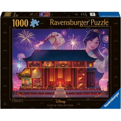 Puzzle RAVENSBURGER "Castle Collection - Disney Princess, Mulan" Puzzles bunt Kinder Made in Germany; FSC - schützt Wald weltweit