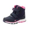 Winterstiefel TROLLKIDS "KIDS HAFJELL WINTER BOOTS", Gr. 31, blau (navy, pink), Synthetik, mehrfarbig, sportlich, Schuhe, wasserdicht, Klettverschluss, reflektierende Details