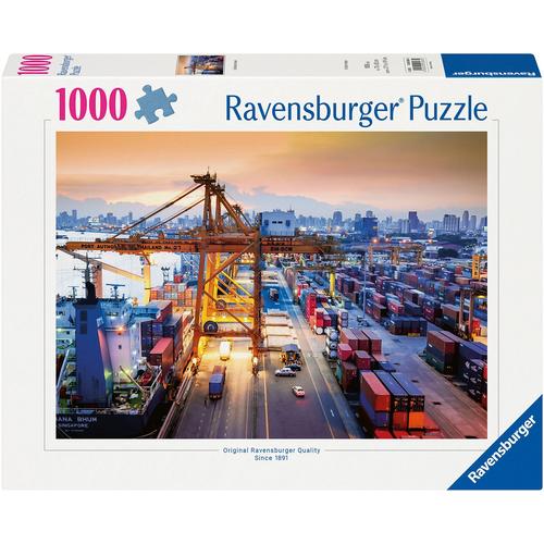 Puzzle RAVENSBURGER ""Hafen"" Puzzles bunt Kinder Made in Germany; FSC - schützt Wald weltweit